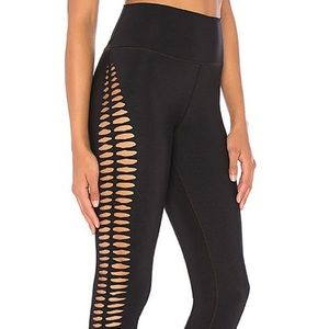 Alo high waist Reform leggings, black, size small